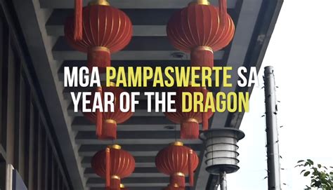 Mga pampaswerte sa Year of the Wooden Dragon.